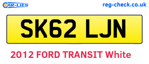 SK62LJN are the vehicle registration plates.