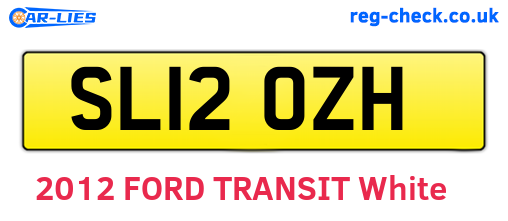 SL12OZH are the vehicle registration plates.