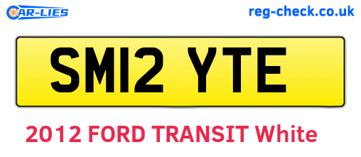 SM12YTE are the vehicle registration plates.