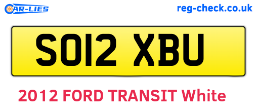 SO12XBU are the vehicle registration plates.