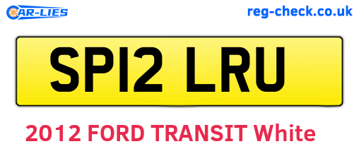SP12LRU are the vehicle registration plates.