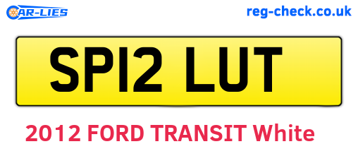 SP12LUT are the vehicle registration plates.