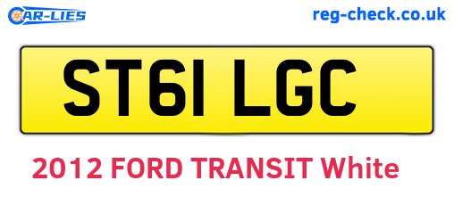 ST61LGC are the vehicle registration plates.