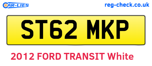 ST62MKP are the vehicle registration plates.