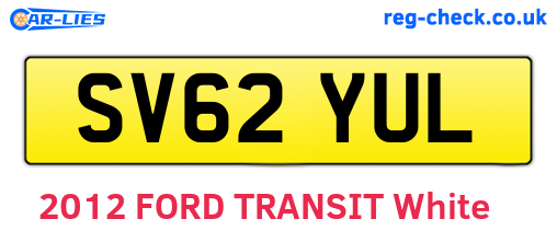 SV62YUL are the vehicle registration plates.