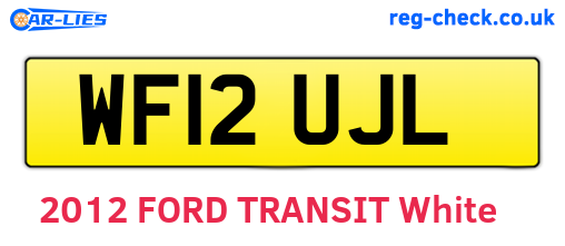 WF12UJL are the vehicle registration plates.