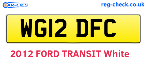 WG12DFC are the vehicle registration plates.