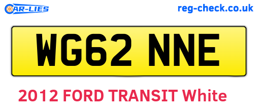 WG62NNE are the vehicle registration plates.