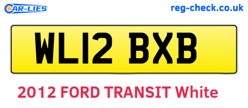 WL12BXB are the vehicle registration plates.