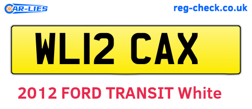 WL12CAX are the vehicle registration plates.