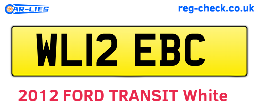 WL12EBC are the vehicle registration plates.