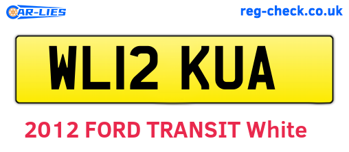 WL12KUA are the vehicle registration plates.