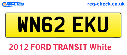 WN62EKU are the vehicle registration plates.