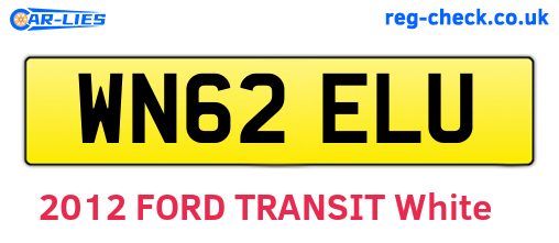 WN62ELU are the vehicle registration plates.