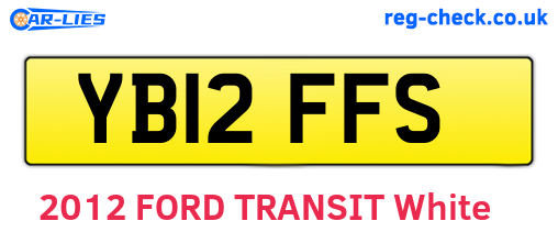 YB12FFS are the vehicle registration plates.