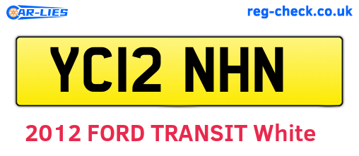 YC12NHN are the vehicle registration plates.