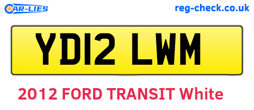 YD12LWM are the vehicle registration plates.