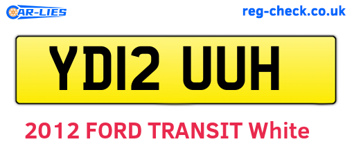 YD12UUH are the vehicle registration plates.