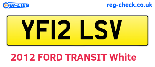 YF12LSV are the vehicle registration plates.