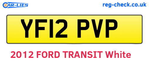 YF12PVP are the vehicle registration plates.