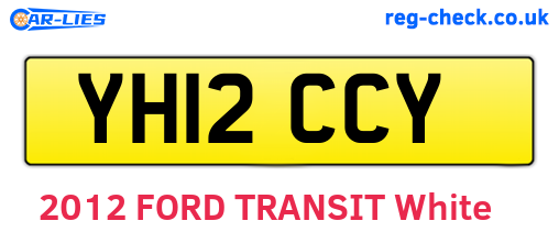YH12CCY are the vehicle registration plates.