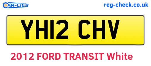 YH12CHV are the vehicle registration plates.