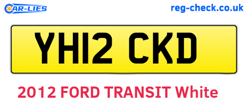 YH12CKD are the vehicle registration plates.