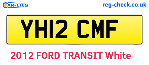 YH12CMF are the vehicle registration plates.