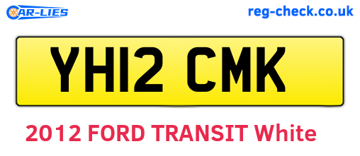 YH12CMK are the vehicle registration plates.