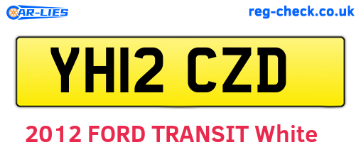 YH12CZD are the vehicle registration plates.