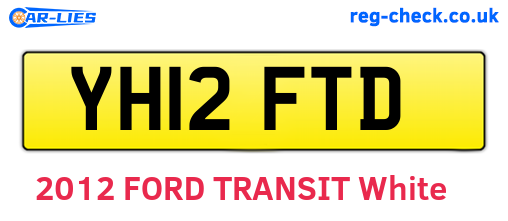 YH12FTD are the vehicle registration plates.