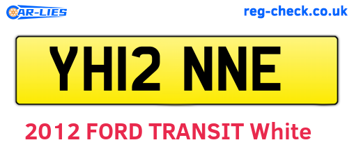 YH12NNE are the vehicle registration plates.