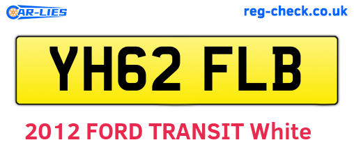 YH62FLB are the vehicle registration plates.