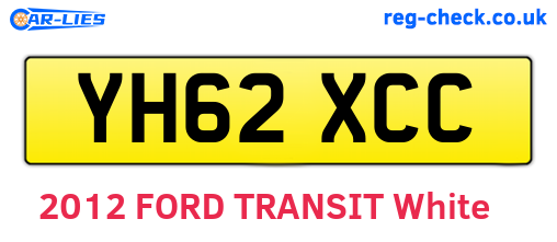 YH62XCC are the vehicle registration plates.