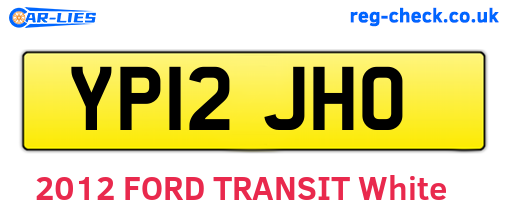 YP12JHO are the vehicle registration plates.