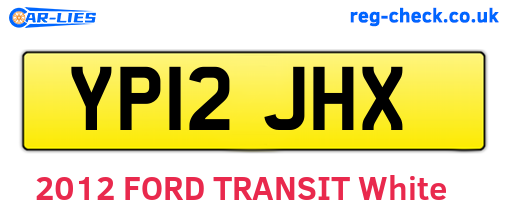 YP12JHX are the vehicle registration plates.