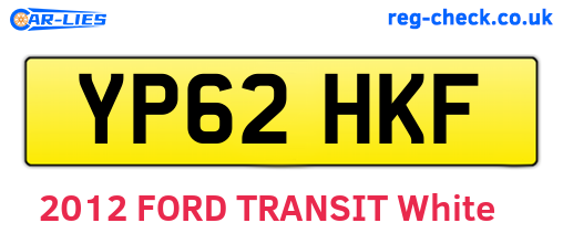 YP62HKF are the vehicle registration plates.