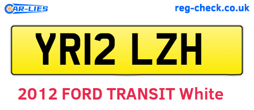 YR12LZH are the vehicle registration plates.