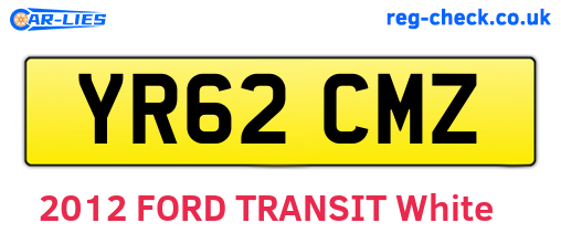 YR62CMZ are the vehicle registration plates.