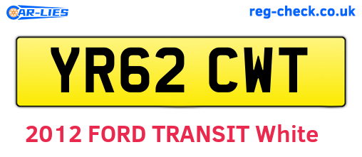 YR62CWT are the vehicle registration plates.