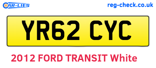 YR62CYC are the vehicle registration plates.