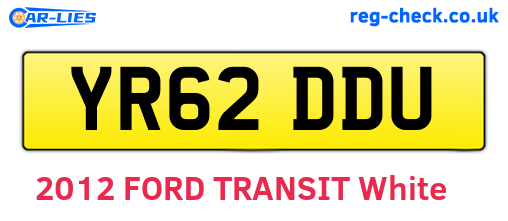 YR62DDU are the vehicle registration plates.