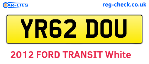 YR62DOU are the vehicle registration plates.