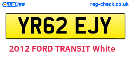 YR62EJY are the vehicle registration plates.