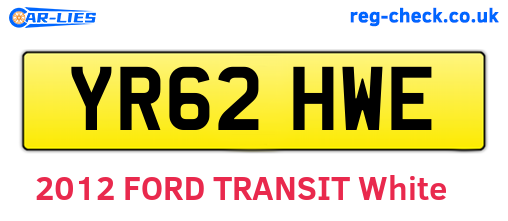 YR62HWE are the vehicle registration plates.