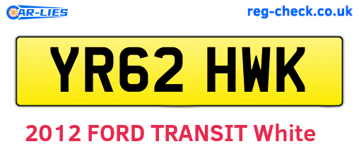 YR62HWK are the vehicle registration plates.