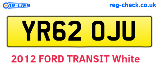 YR62OJU are the vehicle registration plates.
