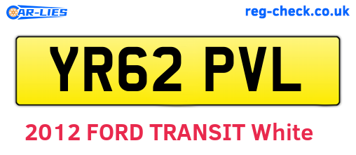 YR62PVL are the vehicle registration plates.