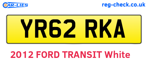 YR62RKA are the vehicle registration plates.