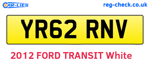 YR62RNV are the vehicle registration plates.